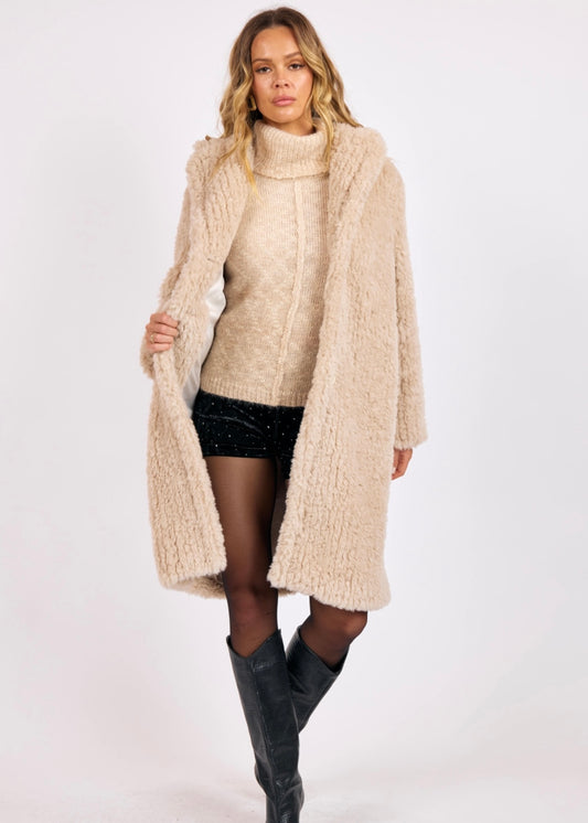 Sage the Label Rendezvous Wubby Long Fur Collar Coat
