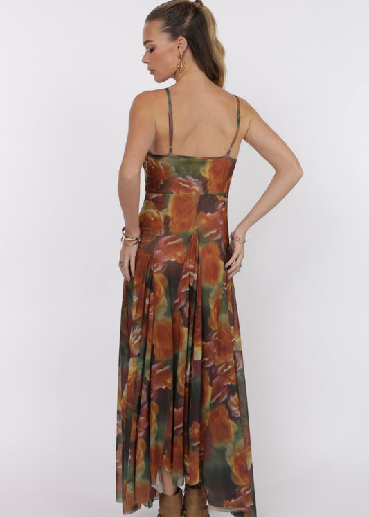 Sage the Label Heart Beats Godet Maxi Dress