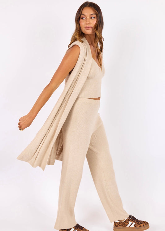 Sage the Label Wake Up Sweater Vest - Beige