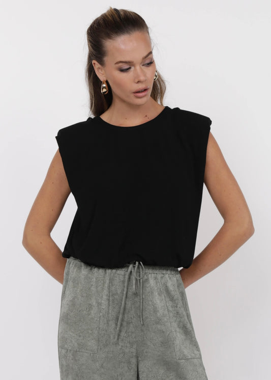 Sage the Label So into You Knit Shoulder Pad Top