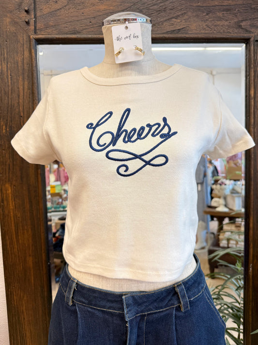 Girl Dangerous Cheers Cropped Baby Tee