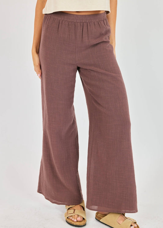 Sadie & Sage So Cal Pants - Chocolate
