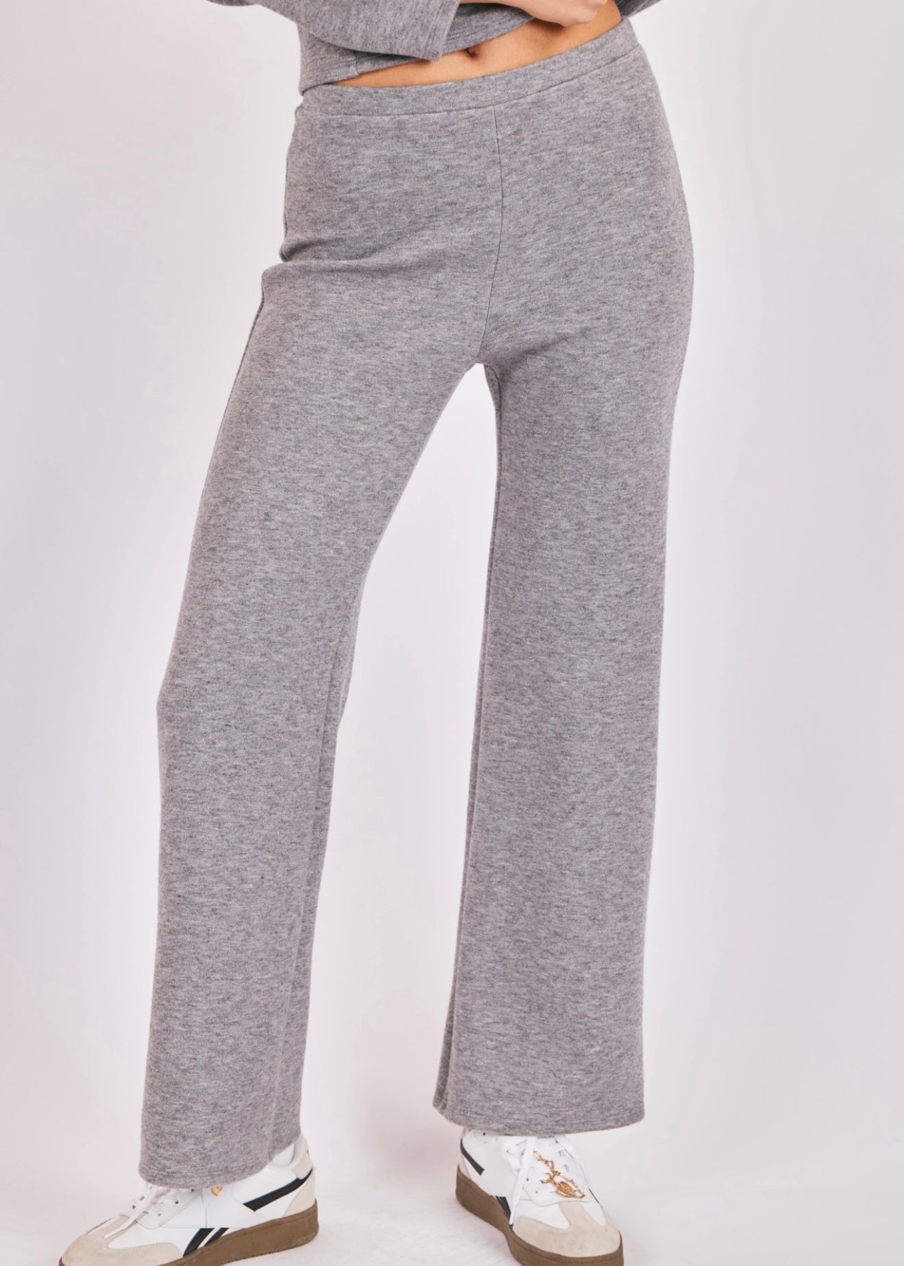 Sadie & Sage Downtown Wide Leg Pant - Grey