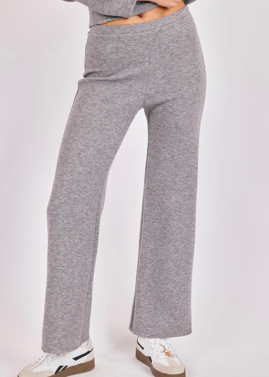 Sadie & Sage Downtown Wide Leg Pant - Grey