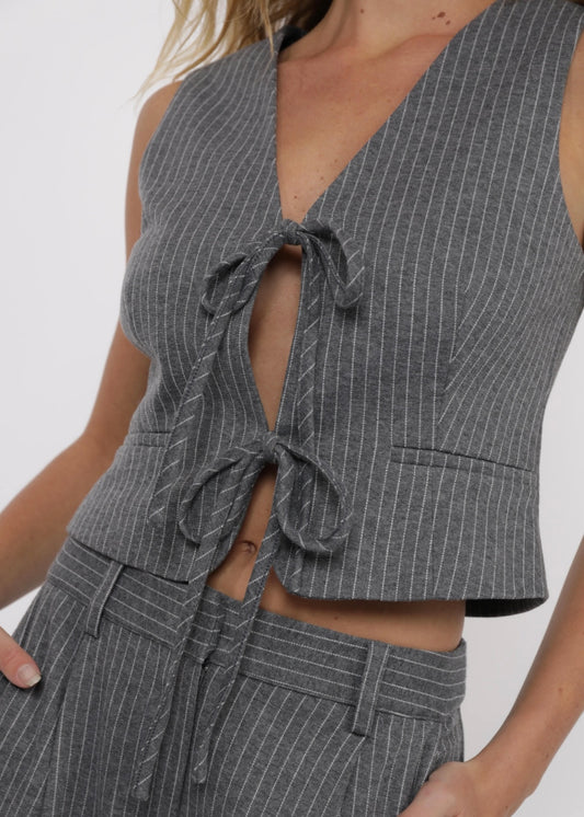 Sage the Label Day to Day Pinstriped Vest Top