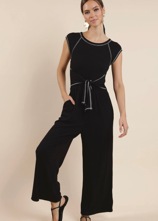 Sage the Label Out of the Office Waist Tie Jumper