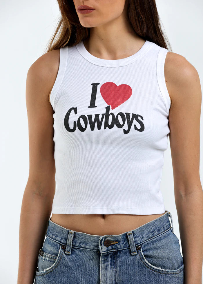 Girl Dangerous I <3 Cowboys Tank Top