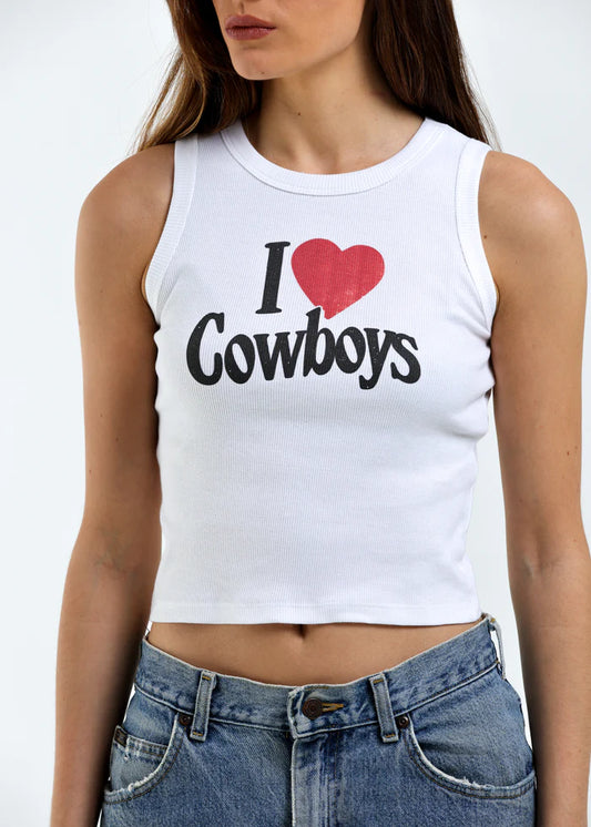 Girl Dangerous I <3 Cowboys Tank Top