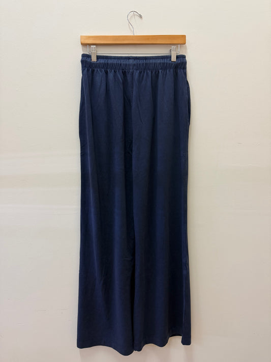 La Biz Cotton Modal Wide Leg Pants - Navy
