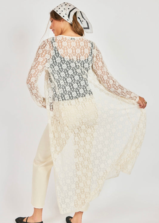 Sadie & Sage Love Letter Cardigan - Cream