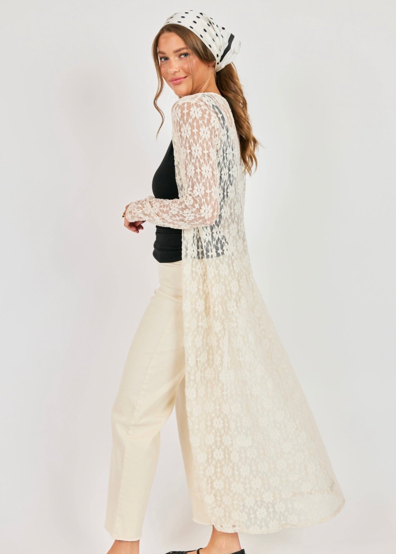Sadie & Sage Love Letter Cardigan - Cream
