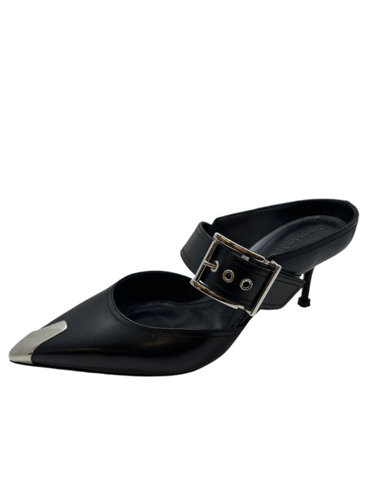 Alexander McQueen Buckle Pointed-Toe Heel Size 38.5