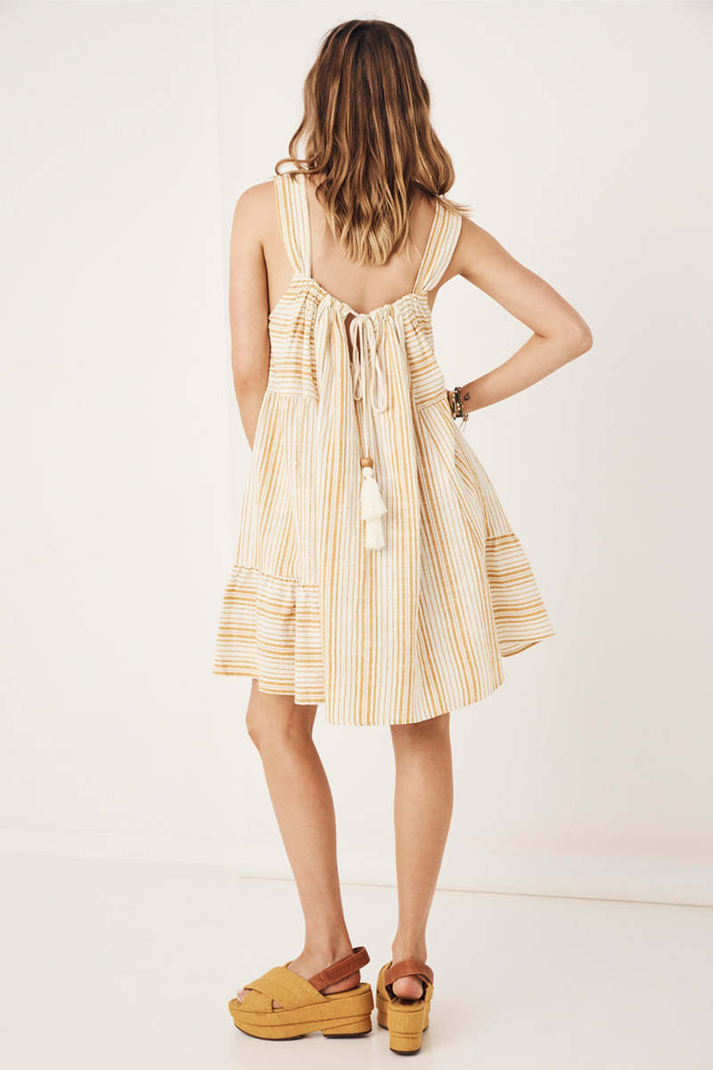 Spell & the Gypsy Lady Palm Strappy Mini Dress - Toffee