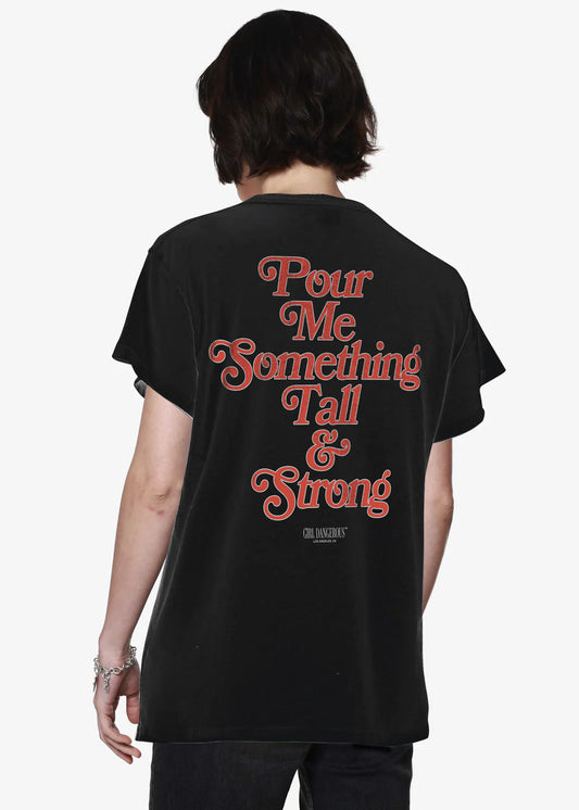 Girl Dangerous Tall & Strong Faded Vintage Graphic Tee