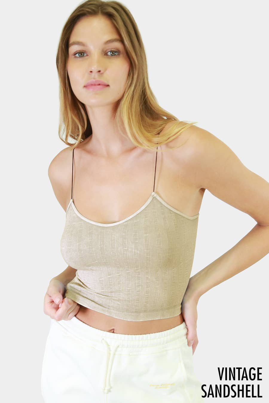 NIKIBIKI - Vintage Ribbed Crop Top