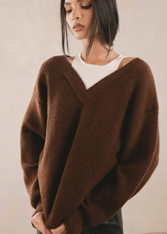 Elan Ashtin Sweater - Brown