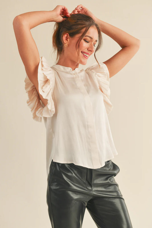 Reset By Jane Audrey Blouse - Champagne