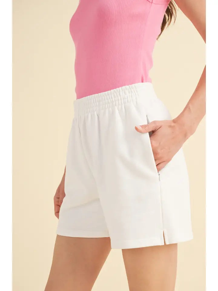 Wishlist Boyfriend Cotton Shorts - White