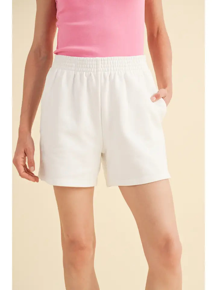 Wishlist Boyfriend Cotton Shorts - White