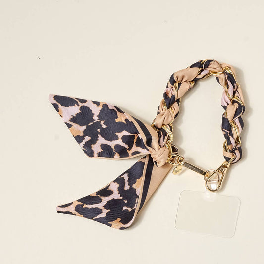 The Darling Effect - Call Me Later Phone Scarf–Cheetah