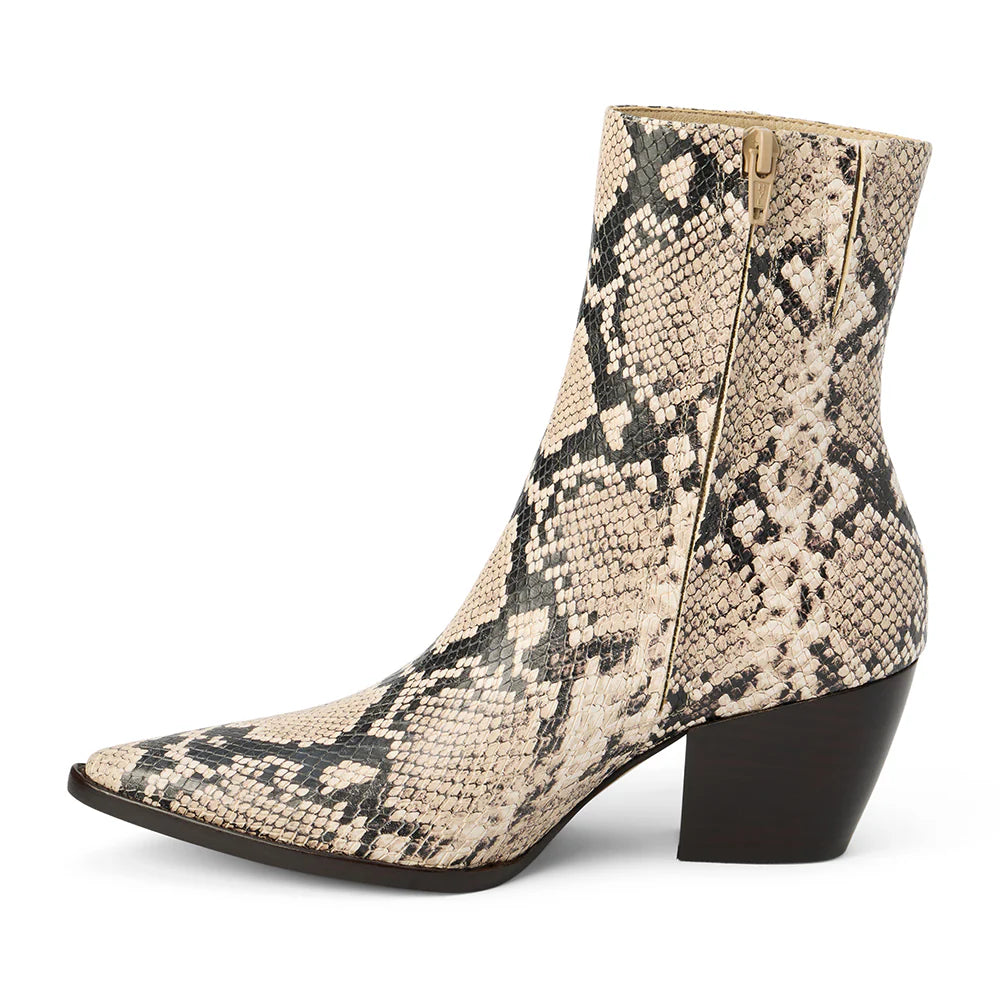 Matisse Leather Caty Boot - Neutral Snakeskin