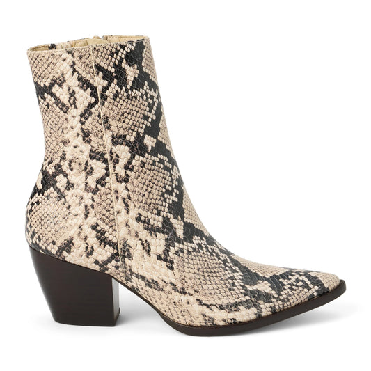 Matisse Leather Caty Boot - Neutral Snakeskin