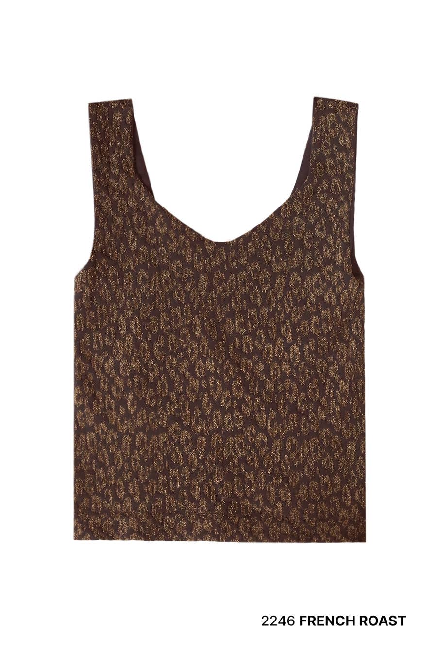 NIKIBIKI - Lurex Leopard Tank Top