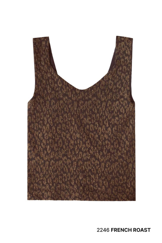 NIKIBIKI - Lurex Leopard Tank Top