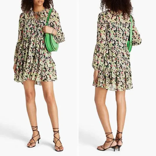 Cinq A Sept Prickly Pear Mini Dress