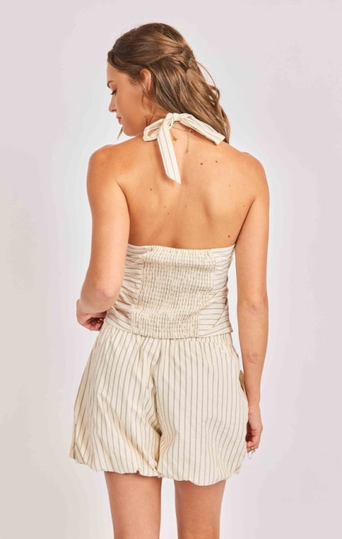 Sadie & Sage Classic Beauty Top - Cream/Black