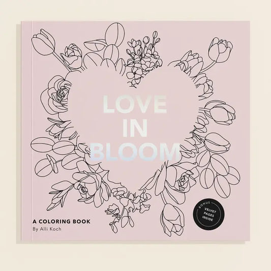 Love in Bloom: A Romantic Adult Coloring Book