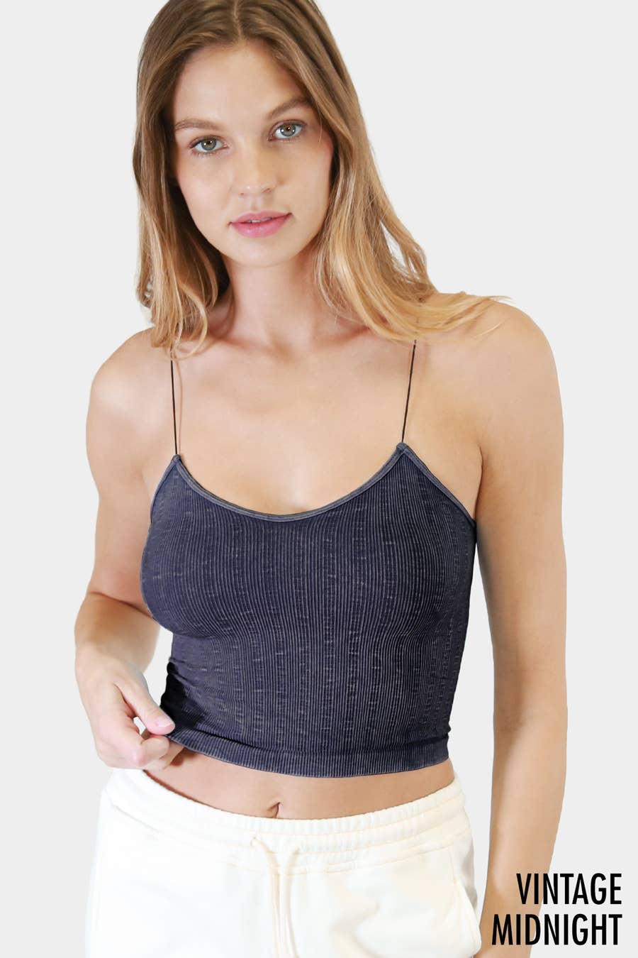 NIKIBIKI - Vintage Ribbed Crop Top