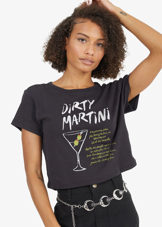 Girl Dangerous  the Dirty Martini Classic Cropped Tee