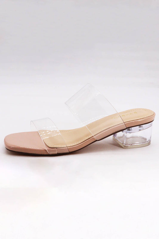 Let's See Style - Kimtry  Low Heel - Nude Patent