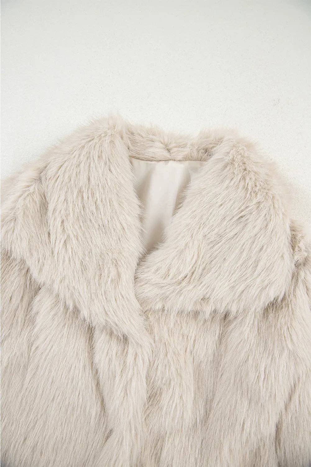 Lovesoft - Jet Stream Luxurious Faux Fur Large Collar Winter Coat