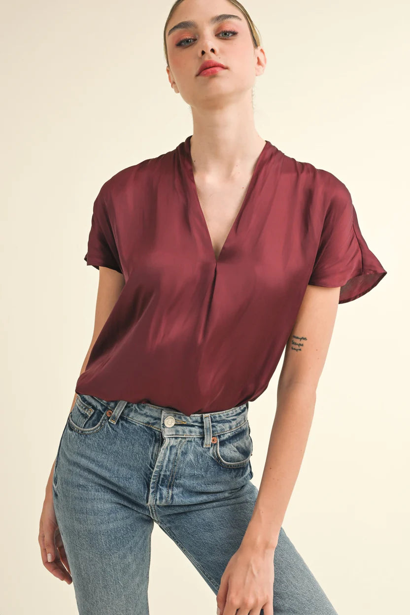 Reset By Jane Ezra Top - Wine