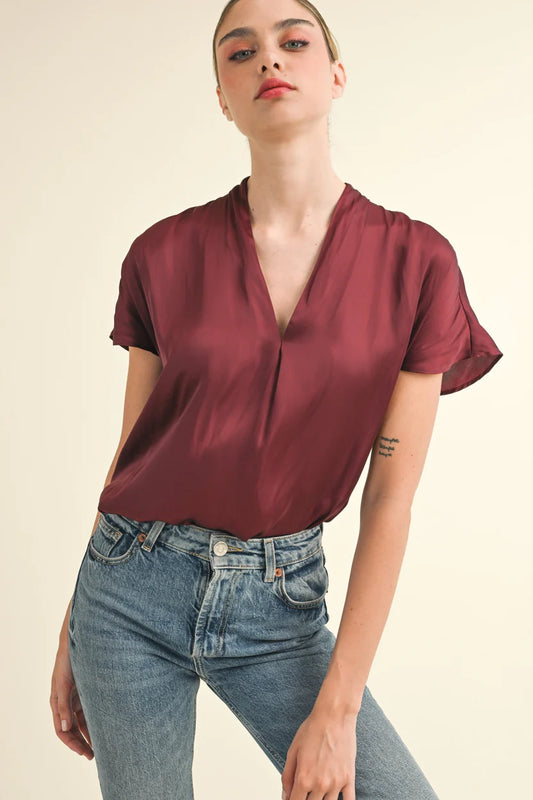 Reset By Jane Ezra Top - Wine