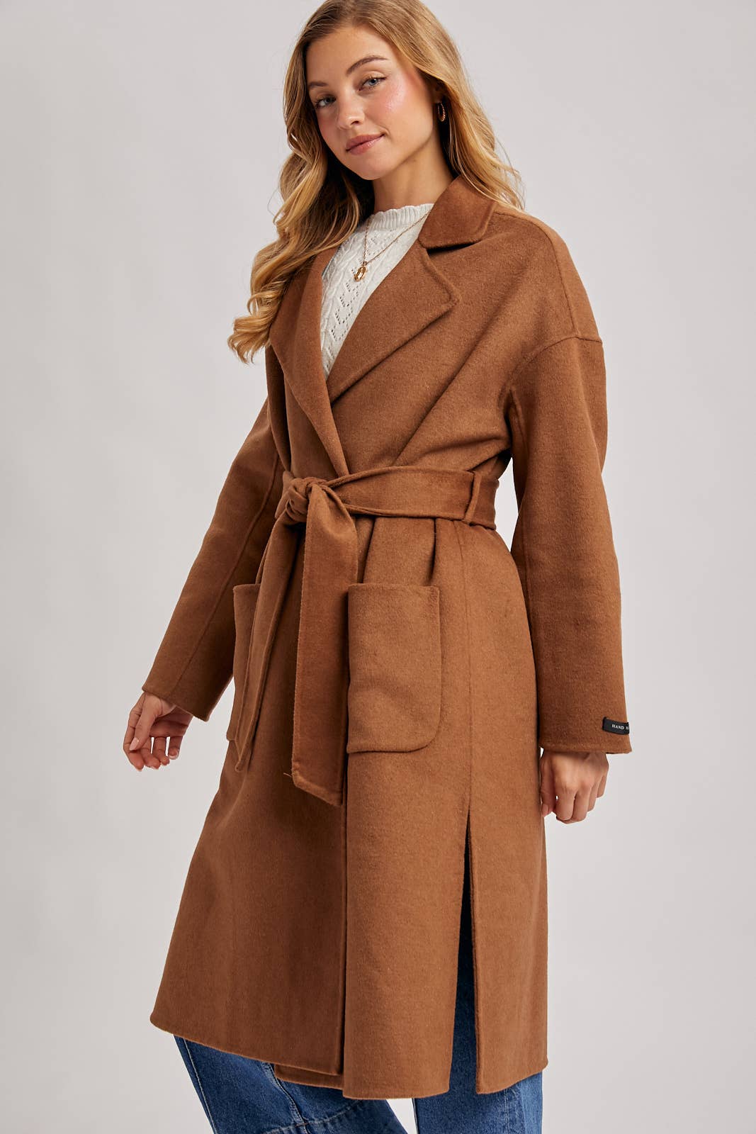 Bluivy - Handmade Belted Longline Coat