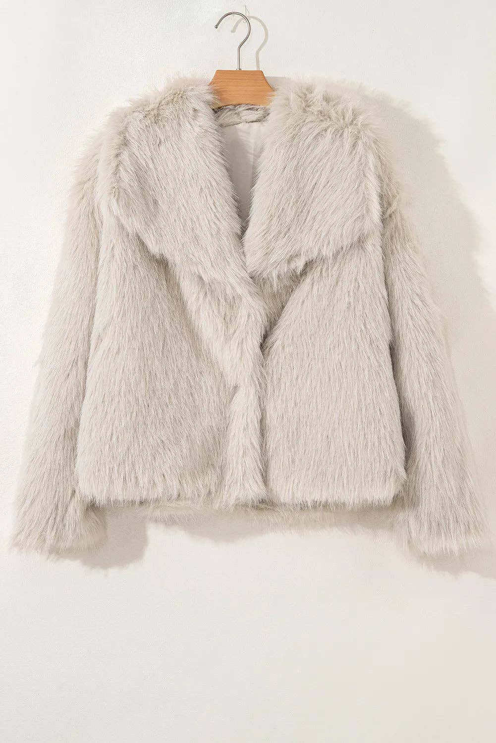 Lovesoft - Jet Stream Luxurious Faux Fur Large Collar Winter Coat