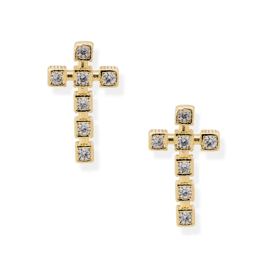 Bracha Faith Cross Earrings
