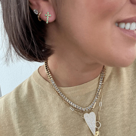 Bracha Faith Cross Earrings