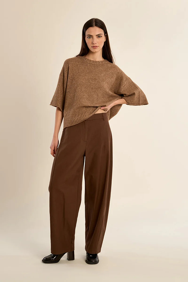 Molly Bracken Flared Knit Sweater