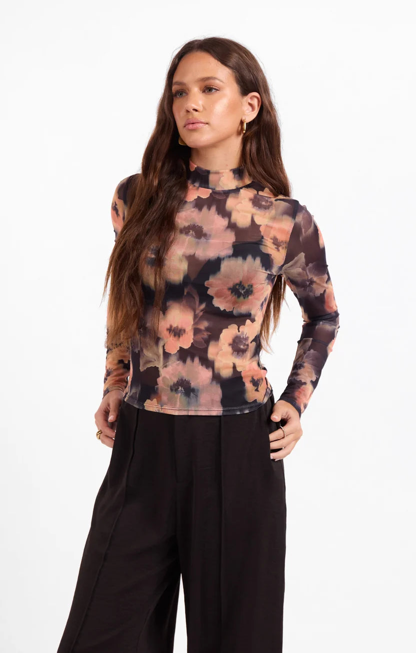 Sage the Label Garden Grit Sheer Top