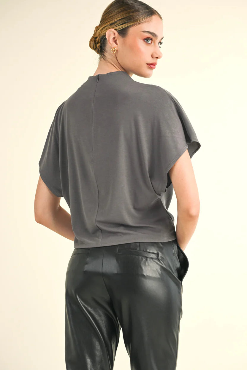 Reset By Jane Jeannie Top - Charcoal