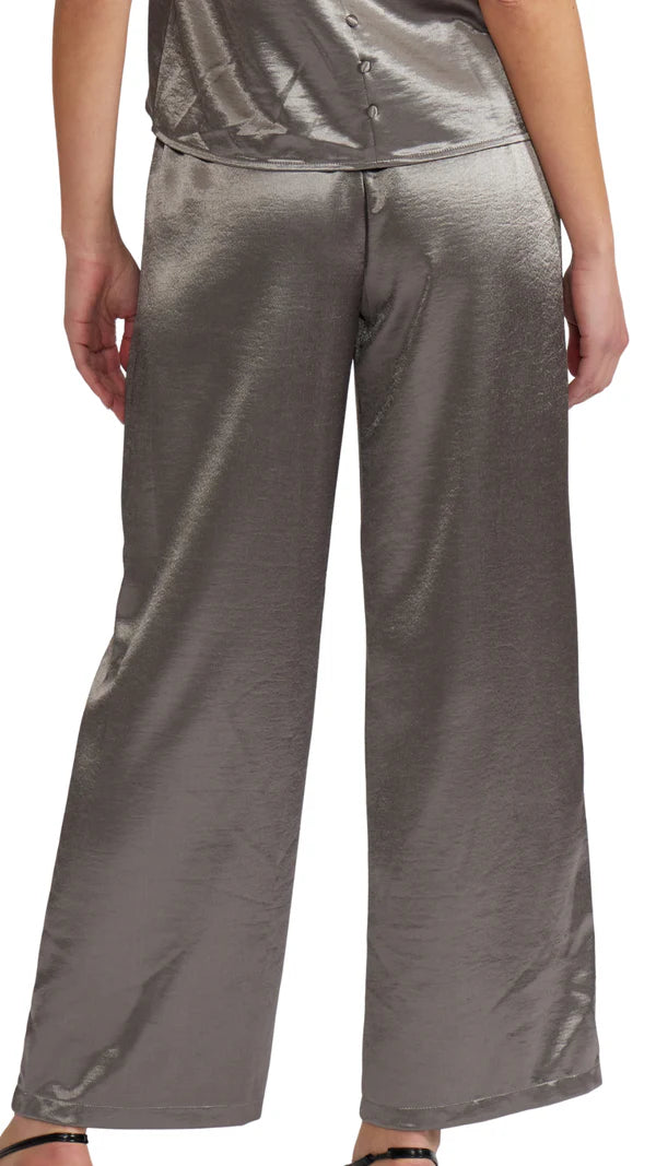 Lucy Paris Jillian Relaxed Silky Pant - Pewter