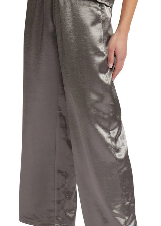Lucy Paris Jillian Relaxed Silky Pant - Pewter