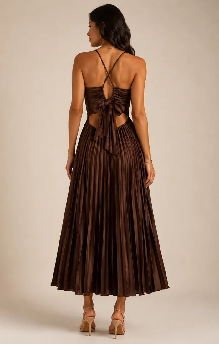 Reset By Jane Joanna Dress - Cinnamon Brown