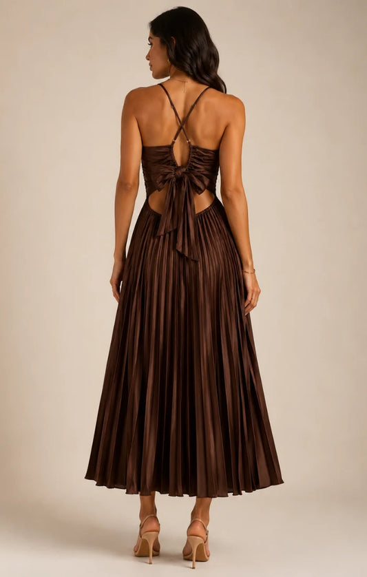 Reset By Jane Joanna Dress - Cinnamon Brown