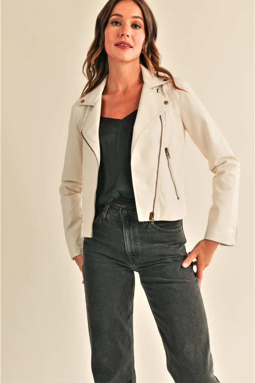 Reset By Jane Juno Faux Leather Jacket