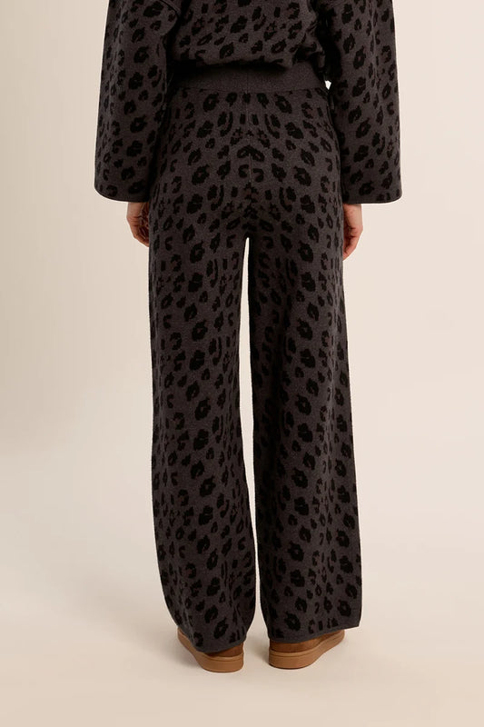 Molly Bracken Leopard Knitted Trousers